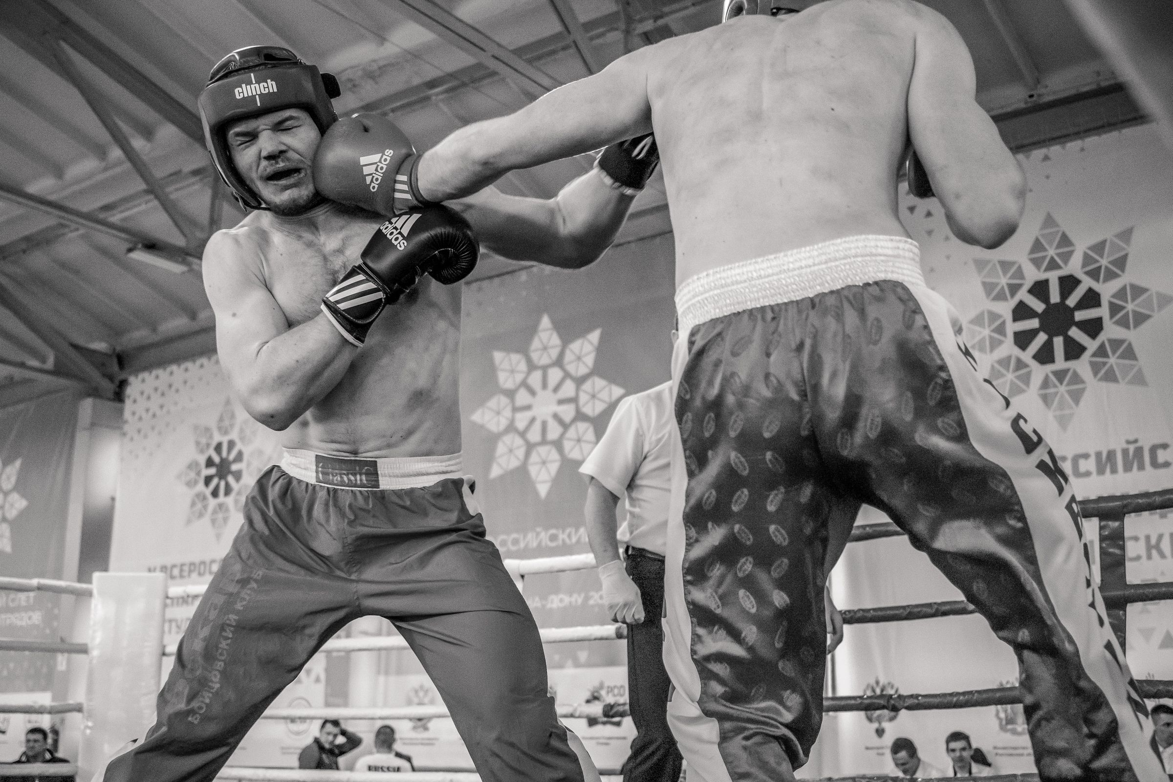 Sparring sur le ring