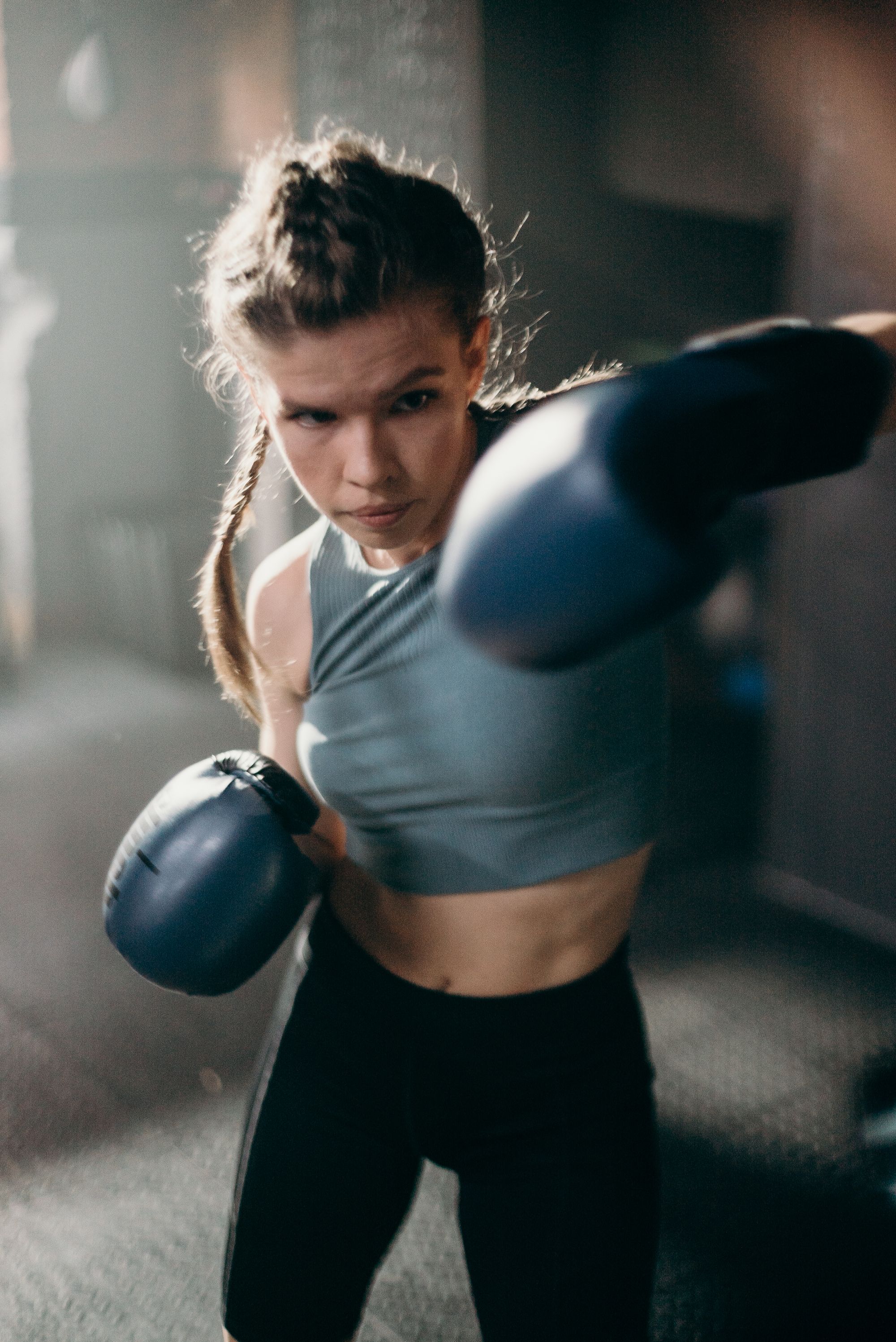 Direct au poing en Kick Boxing